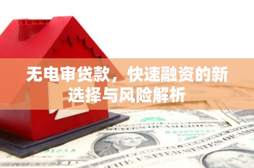 玉屏无电审贷款，快速融资的新选择与风险解析