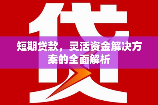玉屏短期贷款，灵活资金解决方案的全面解析