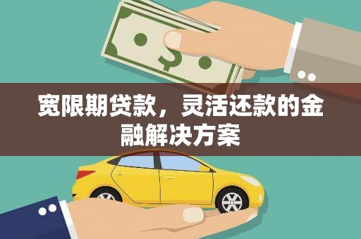 玉屏宽限期贷款，灵活还款的金融解决方案