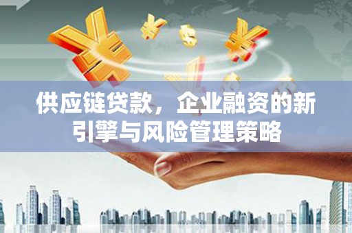 玉屏供应链贷款，企业融资的新引擎与风险管理策略