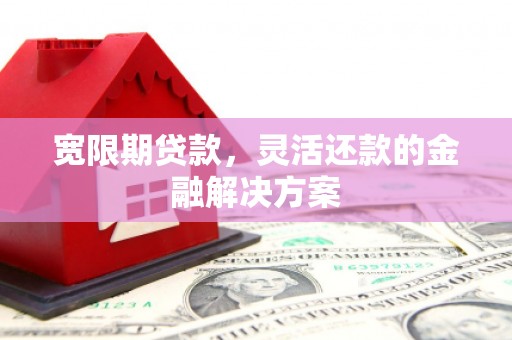 玉屏宽限期贷款，灵活还款的金融解决方案
