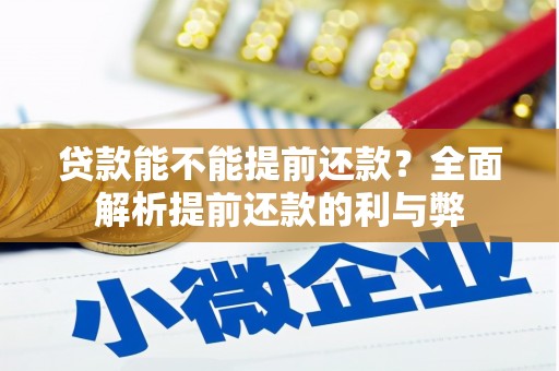 玉屏贷款能不能提前还款？全面解析提前还款的利与弊