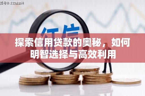 玉屏探索信用贷款的奥秘，如何明智选择与高效利用