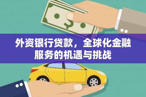 玉屏外资银行贷款，全球化金融服务的机遇与挑战