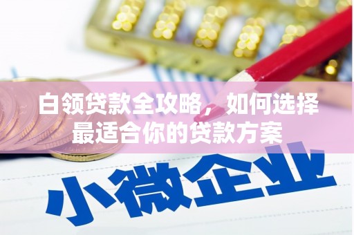 玉屏白领贷款全攻略，如何选择最适合你的贷款方案